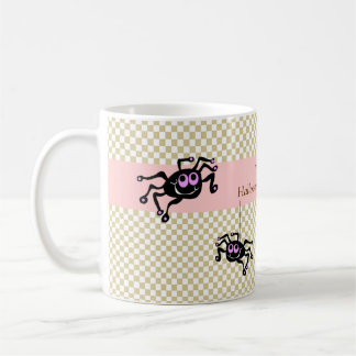 Lil Pink Spider Halloween Baby Shower Mugs