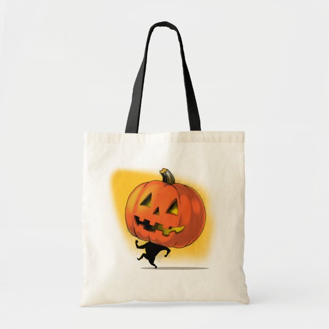 Lil' Pumpkin Head Tote Bag (Front)