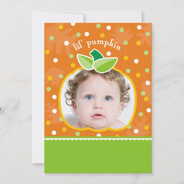 Lil' Pumpkin Invitation (Front)
