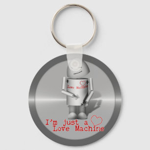 (Lil' Robo-x9) Love Machine Key Ring