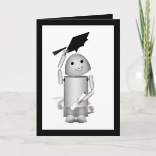Lil' Robox9 Graduate - Caps Off! Card