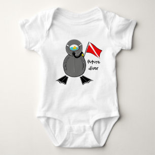 Lil Scuba Dude Future Diver Baby Bodysuit