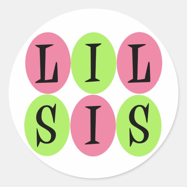 Lil Sis stickers (Front)