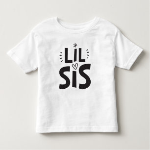 LIL SIS T-SHIRT modern bold fun chunky scandi type