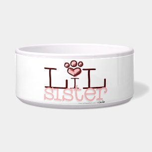 Lil Sister Pink Paw Print