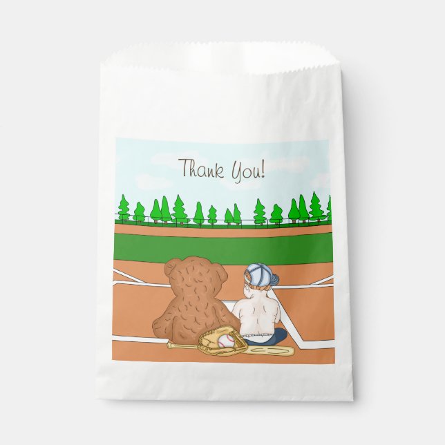  Lil' Slugger | Baseball Themed Thank You Favour Bag (Front)