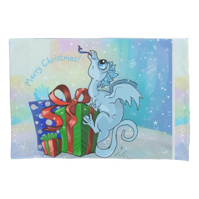 lil snowflake dragon pillowcase (Front)