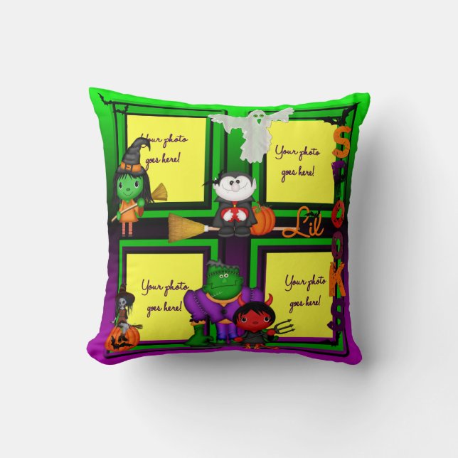 Lil Spooks Photo Pillow, TEMPLATE Cushion (Front)