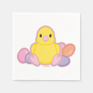 Lil Spring Chick Pattern Napkin