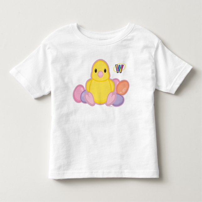 Lil Spring Chick Pattern Toddler T-Shirt (Front)