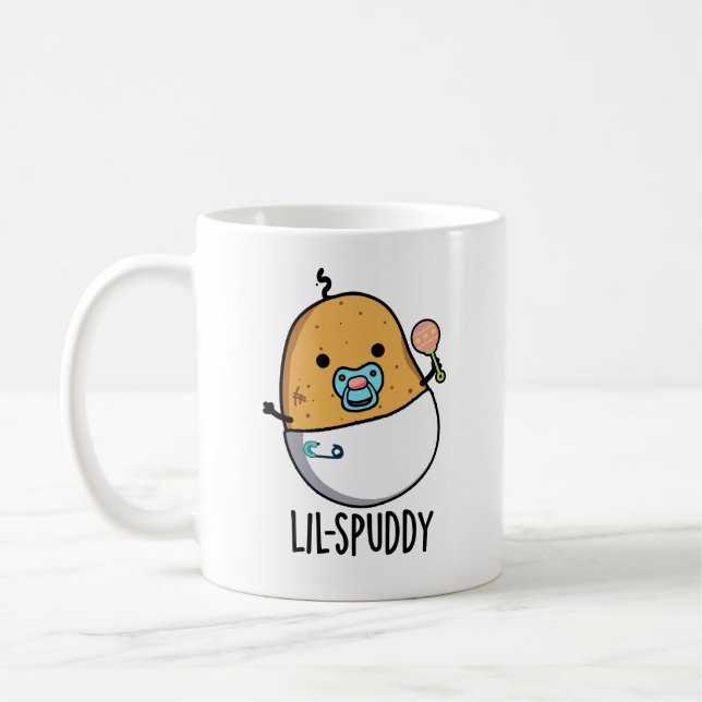 Lil-spuddy Funny Potato Pun  Coffee Mug (Left)