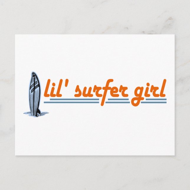 Lil Surfer Girl Postcard (Front)
