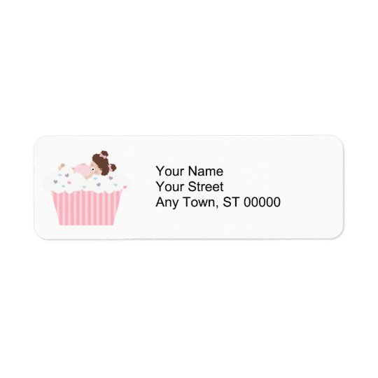 lil sweetie tooth all full cupcake dreams return address label