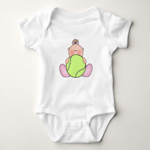 Lil Tennis Baby Girl Baby Bodysuit