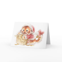 Li'l tiger Christmas card