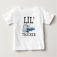 "Lil' Trucker" pun cute big rig truck