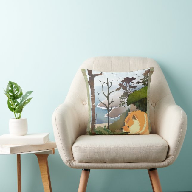 LIL WEATHER  Chow -Throw Pillow (Chair)