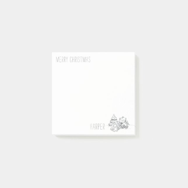 Lil Wolf Christmas Tree Notes (Front)