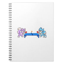 Lila and Wisp Ping Pong Spiral Notebook