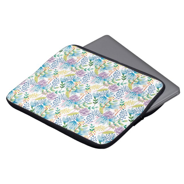 Lila forest  laptop sleeve (Front Top)