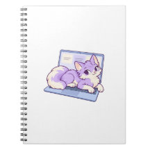 Lila Laptop Spiral Notebook