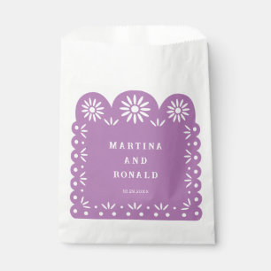 LILA MEXICAN PAPEL PICADO FAVOUR BAG