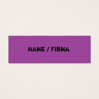 Lila - mini Visitenkarten