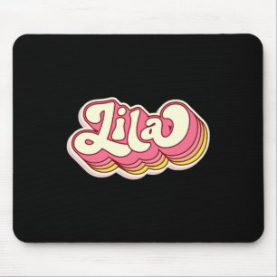 Lila Name Personalised First Name Surname Mouse Pad