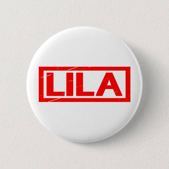 Lila Stamp 6 Cm Round Badge (Front)