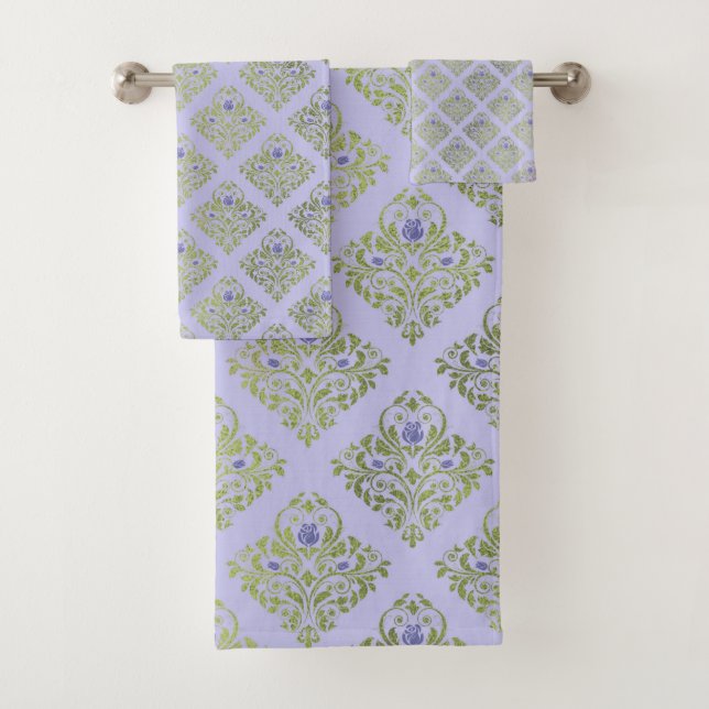 LILAC 2 SAGE LUXURY HAMPTON TOWEL SET (Insitu)