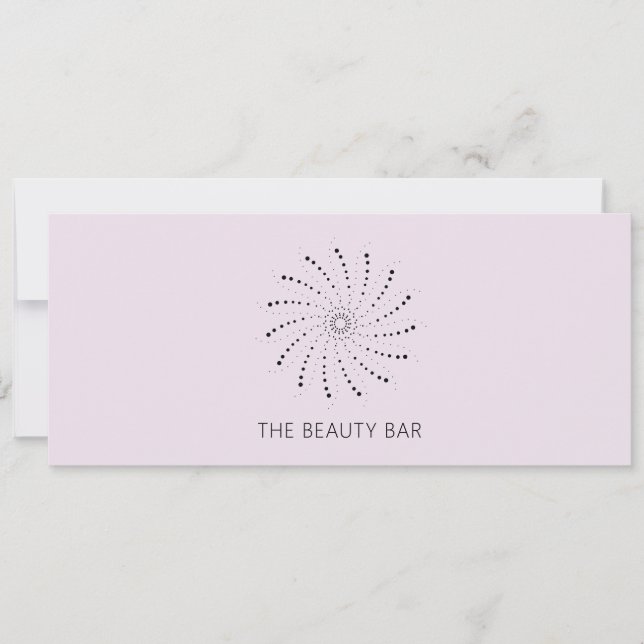 Lilac Abstract Flower Elegant Gift Certificate (Front)