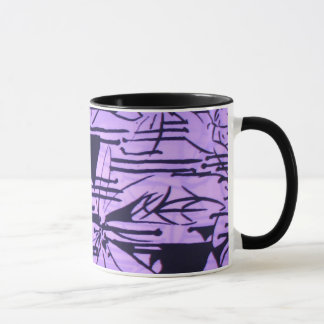 lilac abstract pint mug
