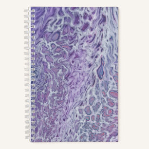 Lilac Acrylic Pouring Abstract Fluid Art Notebook