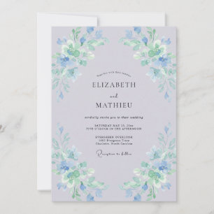 Lilac Alluring Spring Wedding Invitation