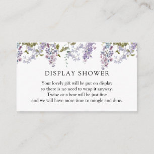 Lilac and Lavender Shower Enclosure Card