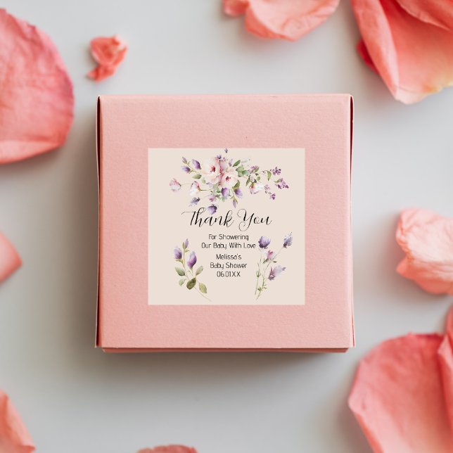 Lilac And Lavender Thank You Stickers (Creator Uploaded)