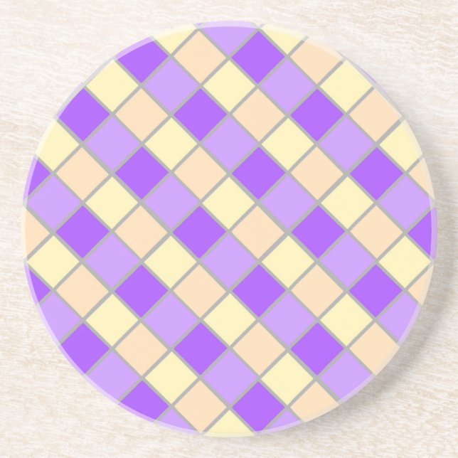 Lilac and Peach Coaster (Front)