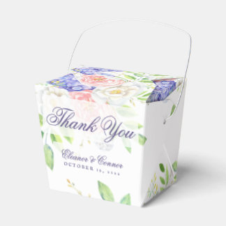 Lilac and Peony Sophisticated Wedding Favour Box
