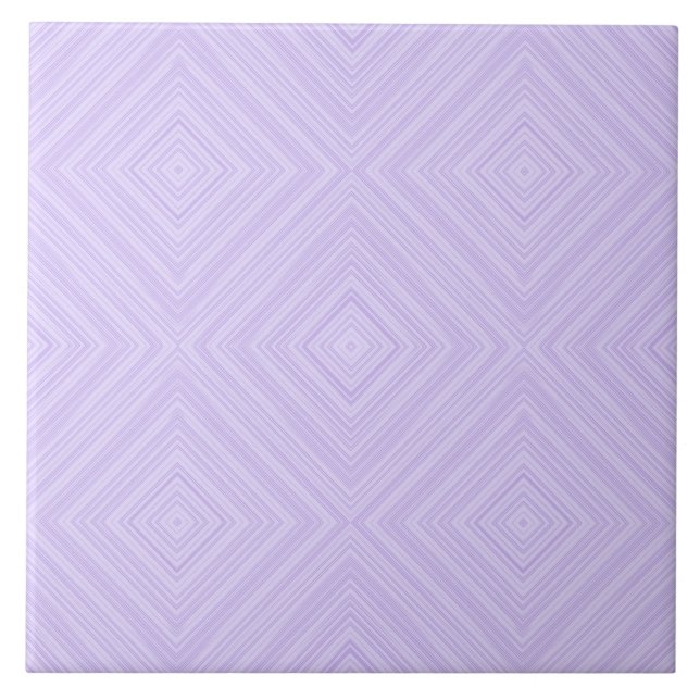Lilac And Purple Geometric Diamond Bathroom Ceramic Tile (Front)