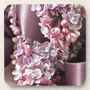 Lilac And Ribbon Curls Coaster