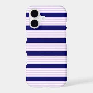 Lilac and white stripes pattern with navy blue