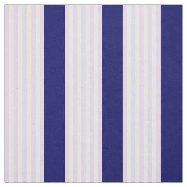 Lilac and white stripes pattern with navy blue fabric (Swatch)