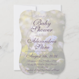 Lilac Baby Shower Invitation