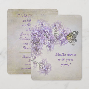 Lilac Birthday Invitation