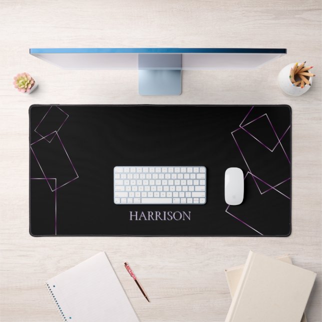 Lilac Black Custom Deck Mat (Office 1)