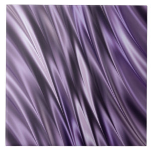 Lilac black waves ceramic tile