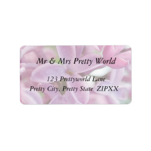 Lilac Bloom In Early Spring Label