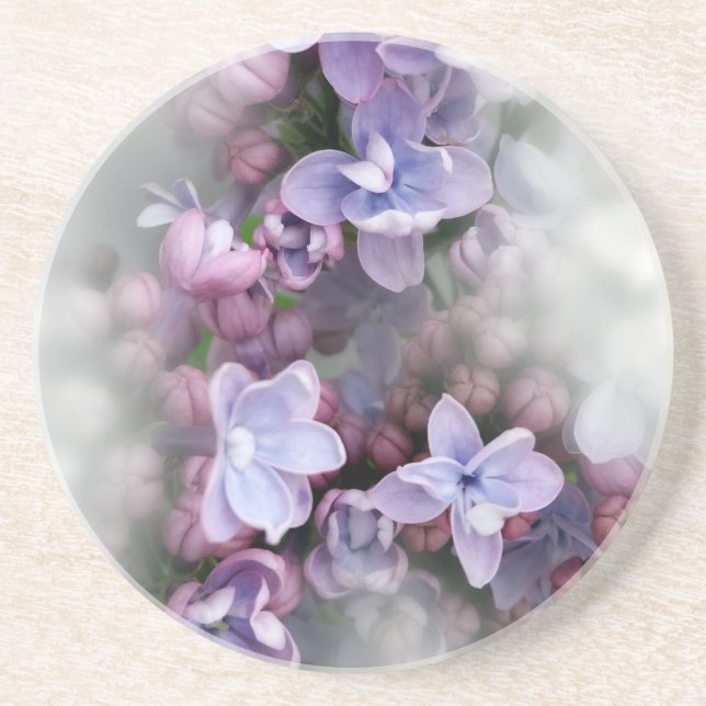 Lilac blooming coaster (Front)