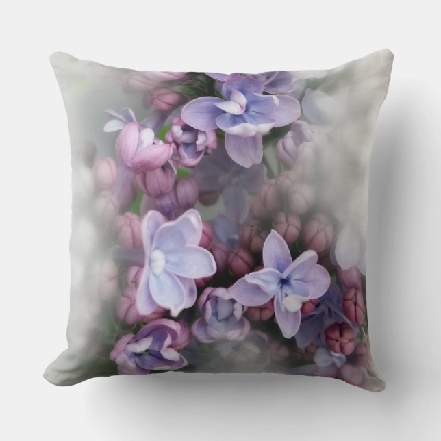 Lilac blooming cushion (Front)