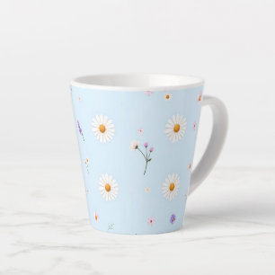 Lilac Bloomlets Latte Mug